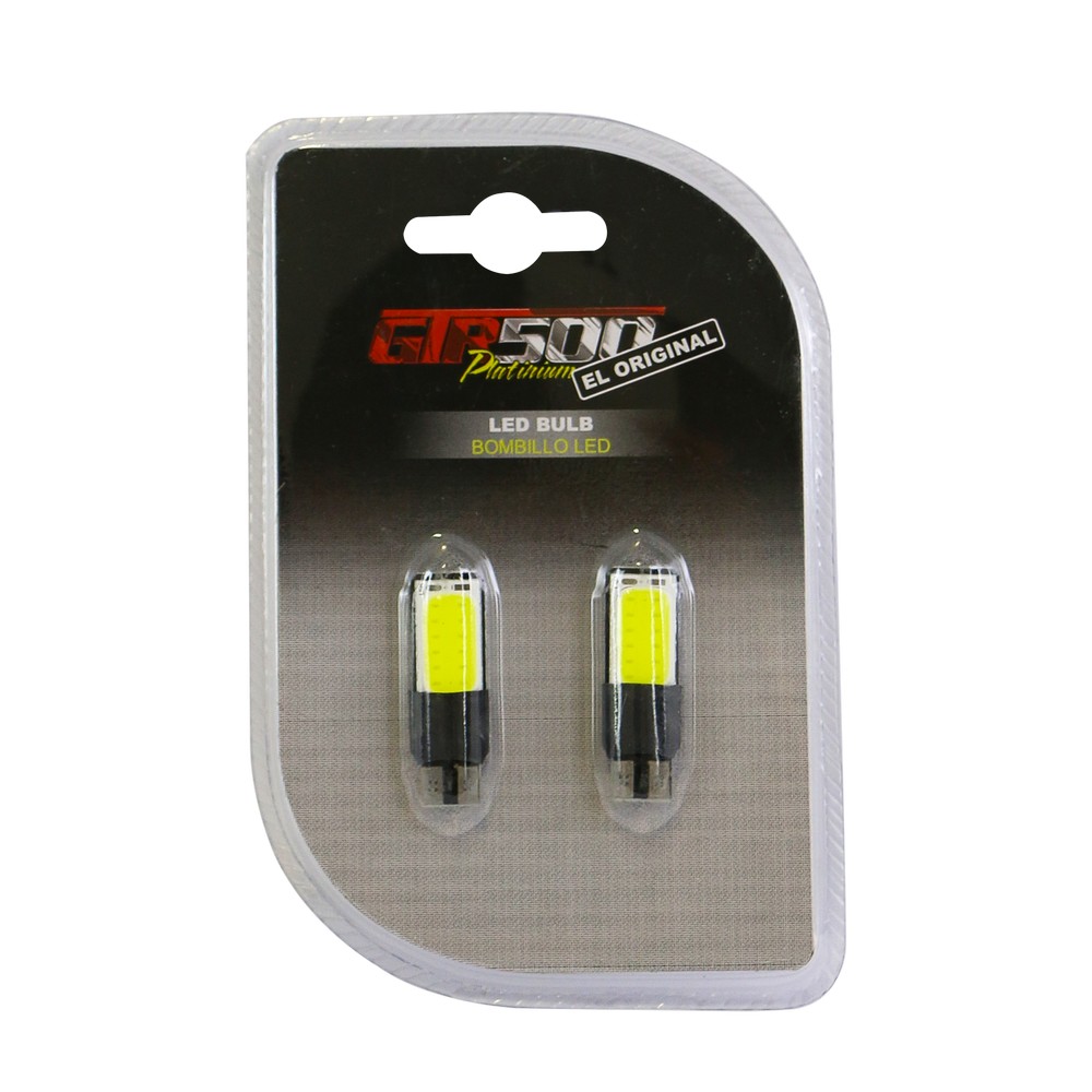 Foco para carro led t10 12v 2 pzas