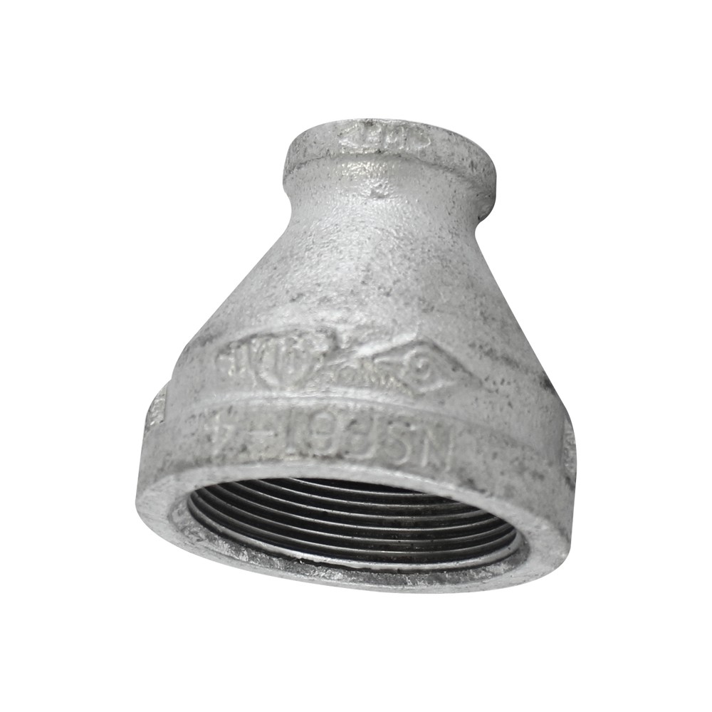 Reductor campana de hierro galvanizado 2 a 3/4 in