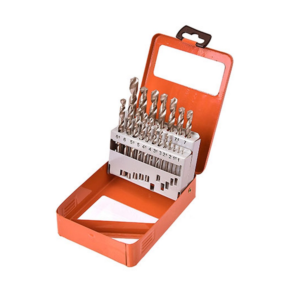 Set de brocas hss 1/16 pulg - 1/4 pulg para metal 13 pzas