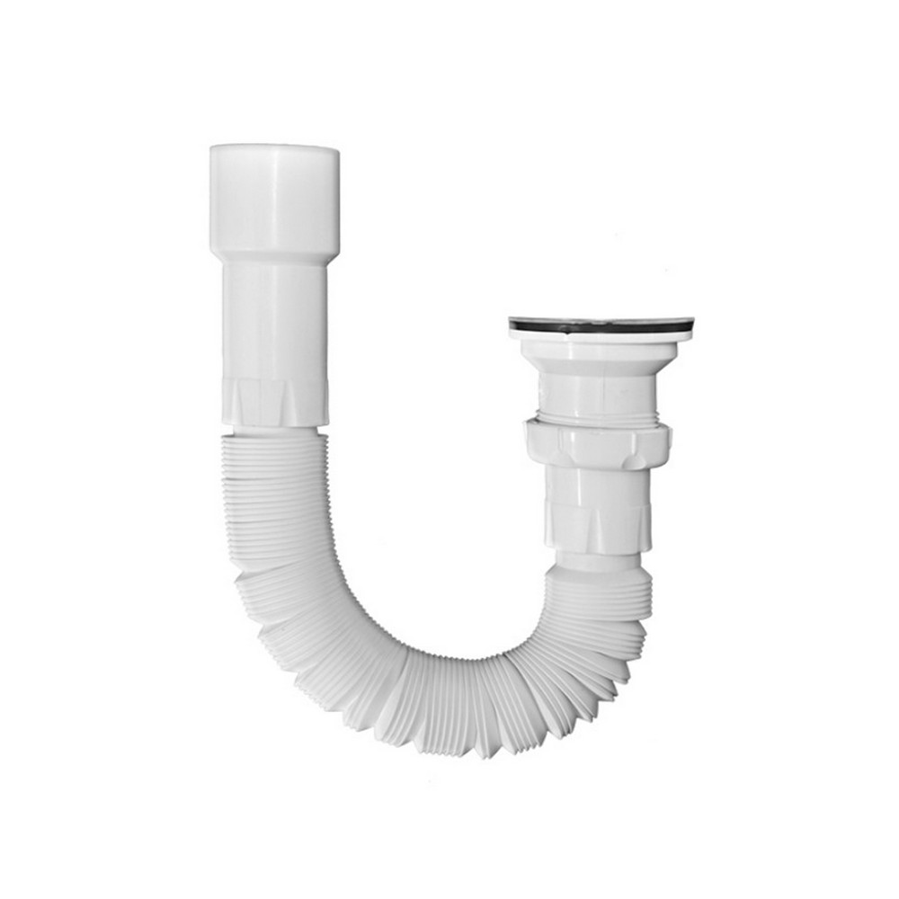 Sifón flexible de pvc para lavamanos 1-1/2 pulg (38.1 mm)