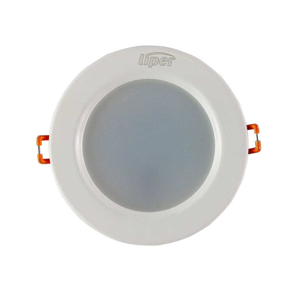 Panel led redondo 6w luz amarilla 100-240vac 120x35 mm