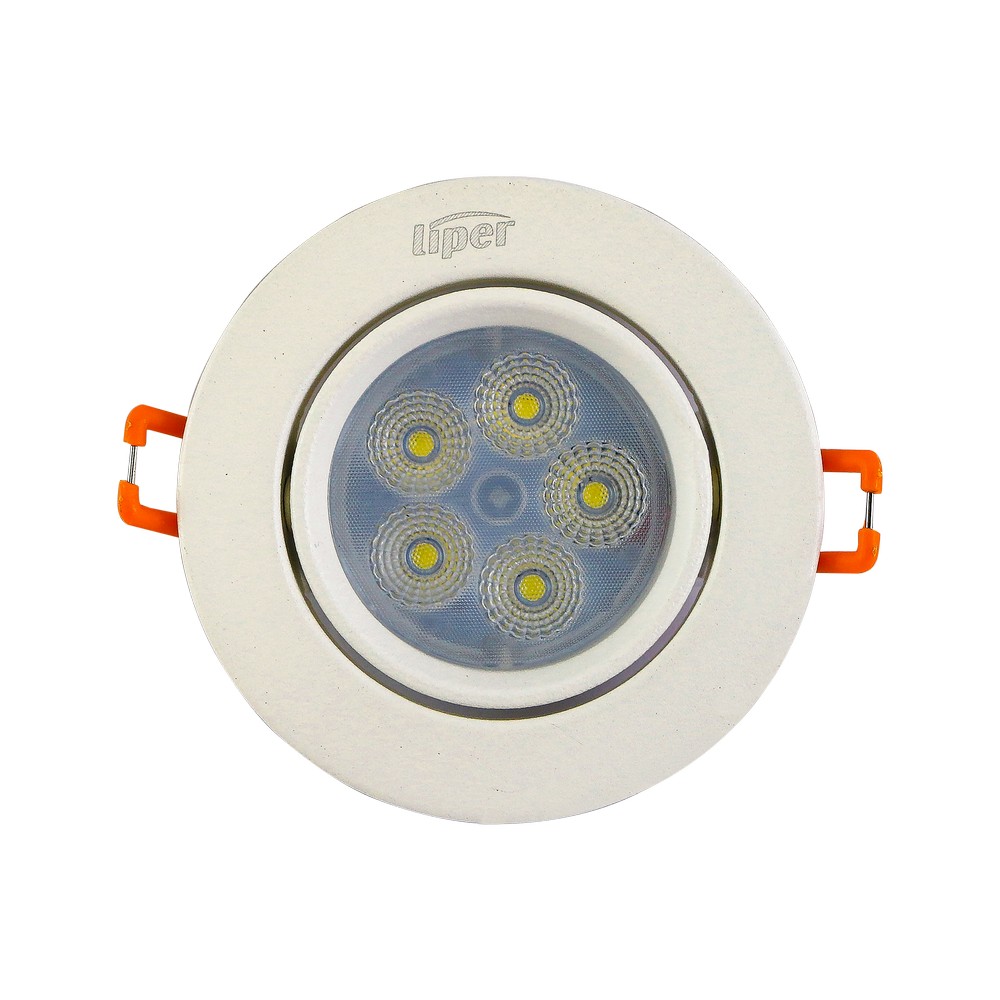 Panel led redondo 5w luz blanca 100-240vac