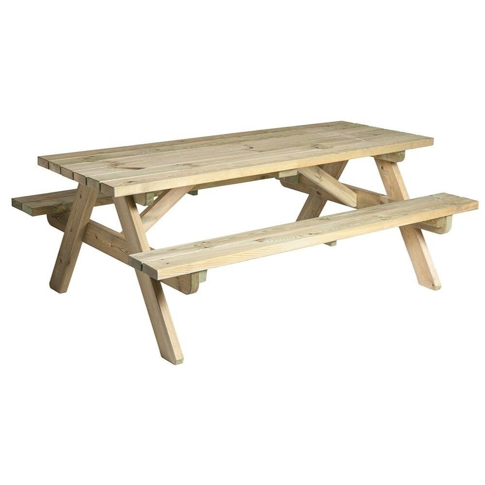 Mesa de picnic MUNICH de madera tratada para el exterior