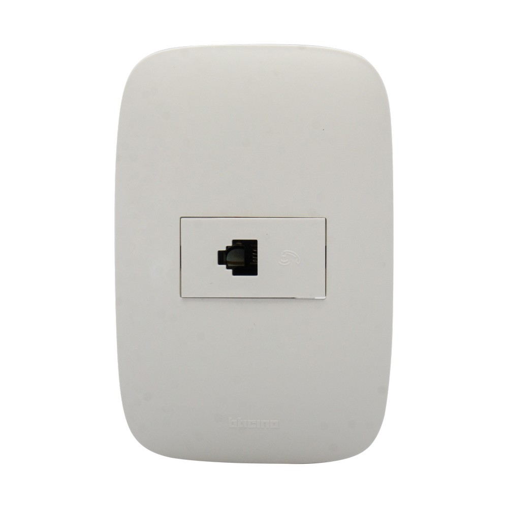 Toma de empotrar telefonico 15a 120vac domino-sencia