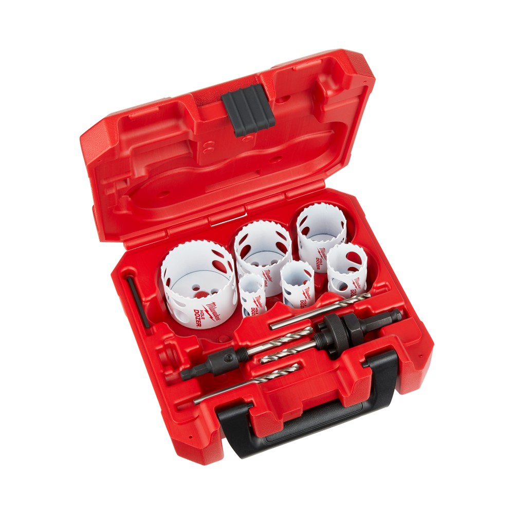 Set de sierra copa 7/8 - 2-1/2 pulg bi-metal 10 pzas