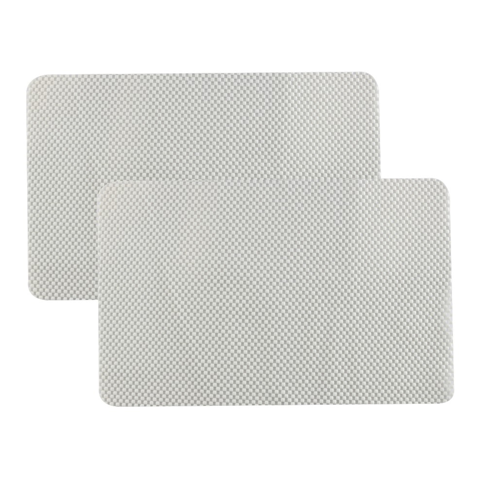 Individuales Para Mesa Antideslizantes Blancos 2 U Individuales