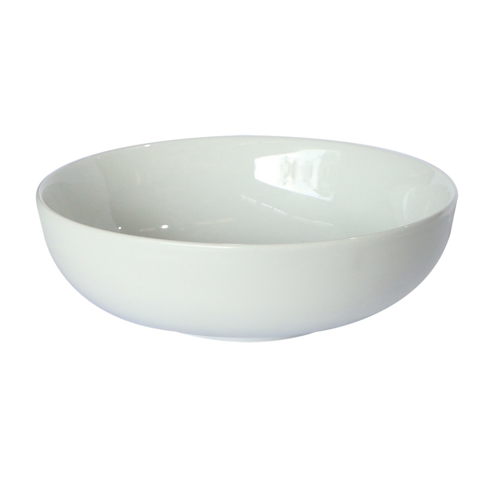 Bowl de ceramica redondo 7 pulg blanco