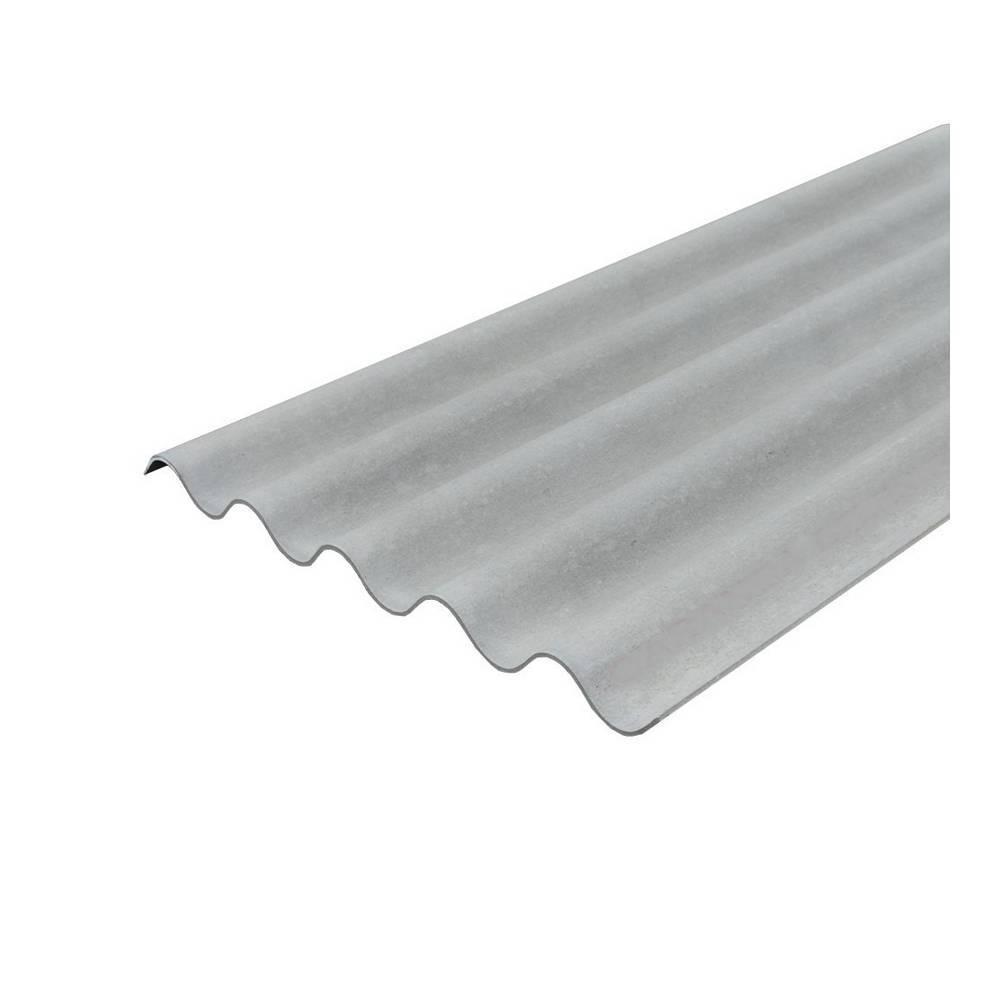 Lámina canal p7 gris 2.43 m (8 pies) 5 mm estándar