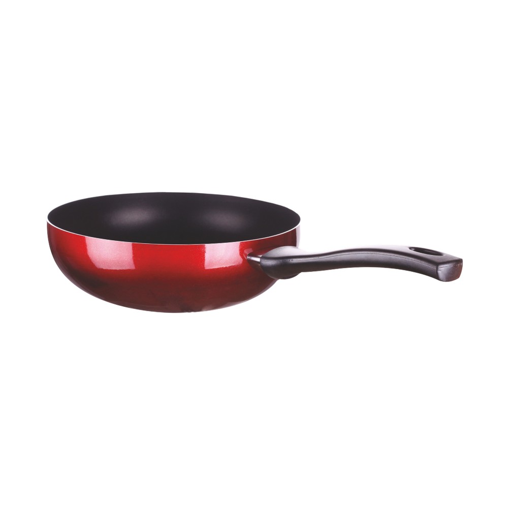 Sarten rojo de aluminio 28 cm wok