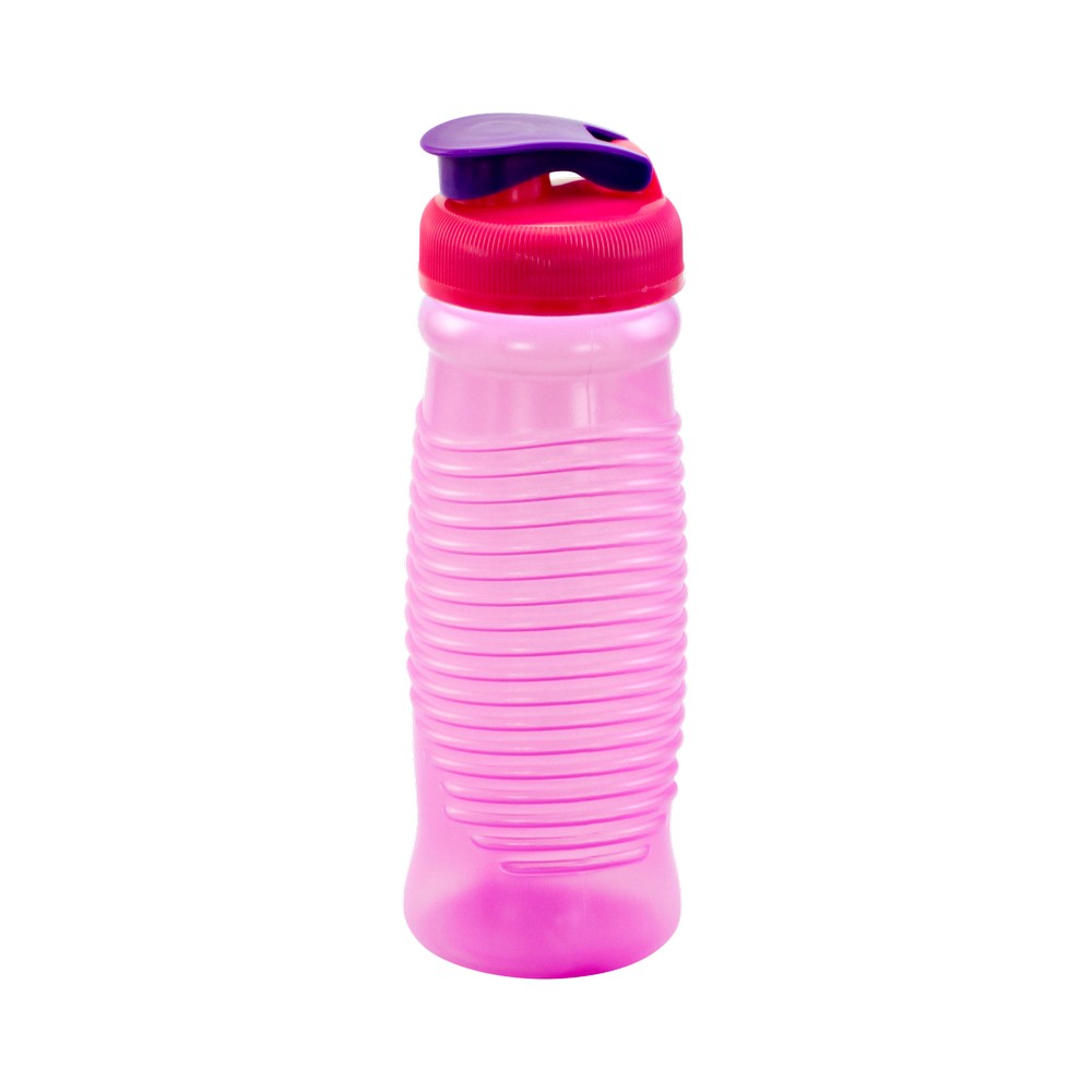 Botella plástica 23 oz fucsia