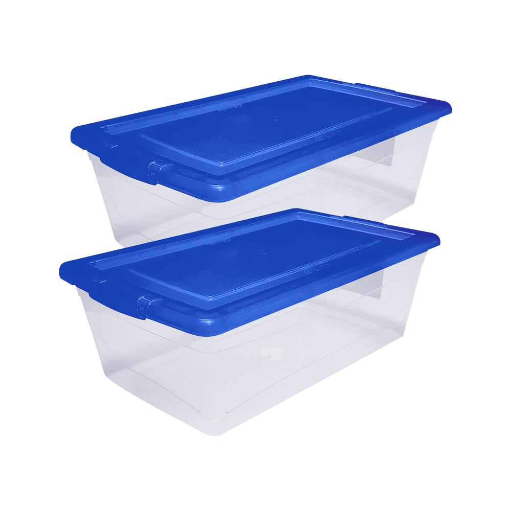 Caja organizadora plastica 6 l organizate 2 pzas