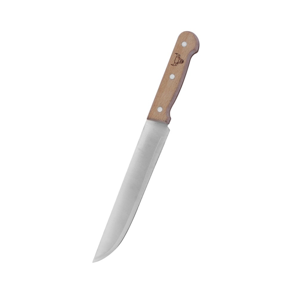 Cuchillo acero inoxidable mango de madera 33 cm