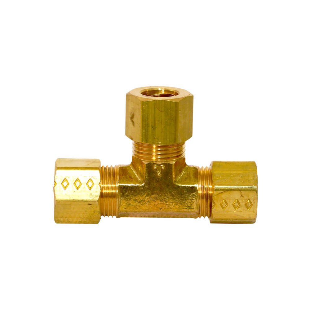 Tee de bronce compresión 3/8 pulg