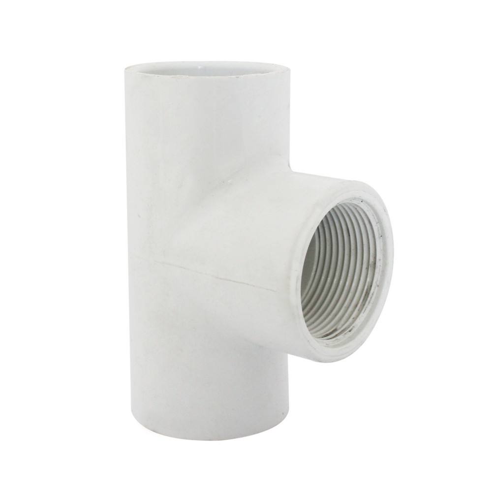 TEE DE PVC CON ROSCA DE 1-1/4 PULG (31.75 mm)