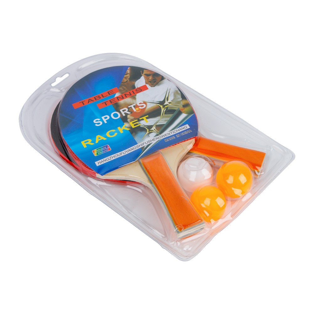 Kit Palas Ping Pong, 2 Raquetas Ping Pong, con Juego De 3 Bolas Y Raquetas