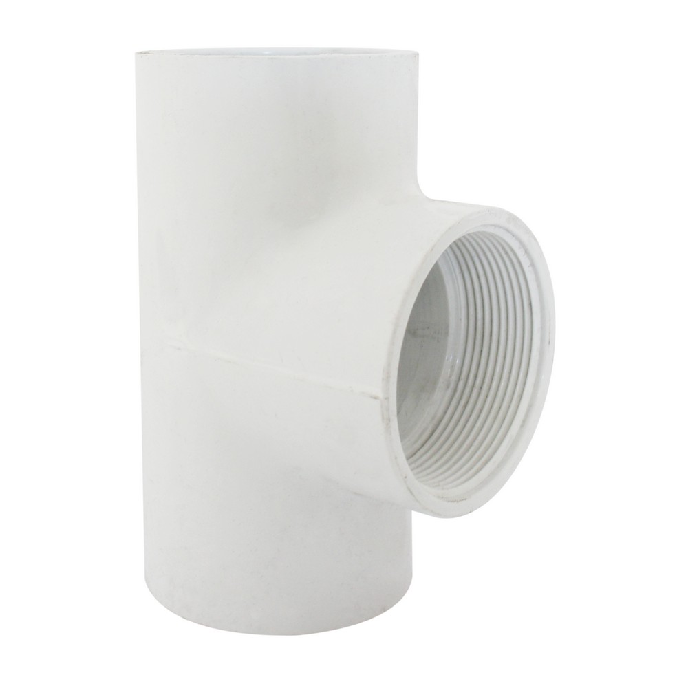 TEE DE PVC CON ROSCA DE 2 PULG (50.8 mm)