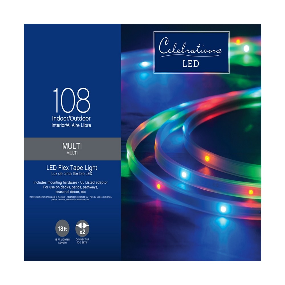 Guia navideña 99l led tape multicolor