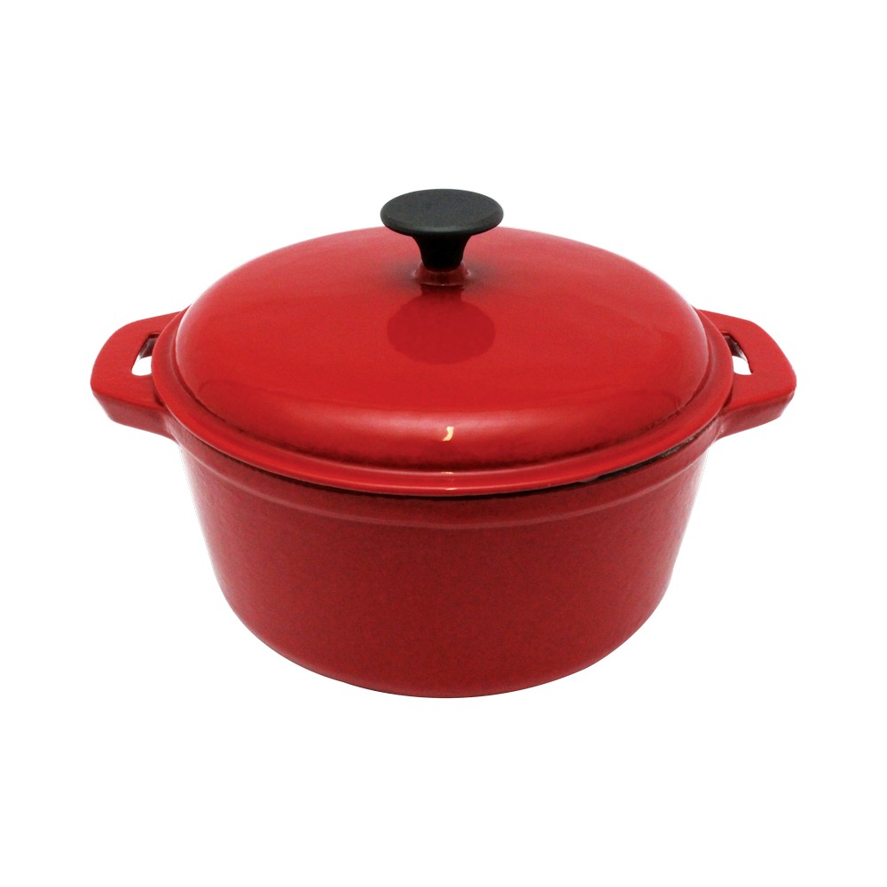 Olla de hierro fundido 5 qt roja - Ollas