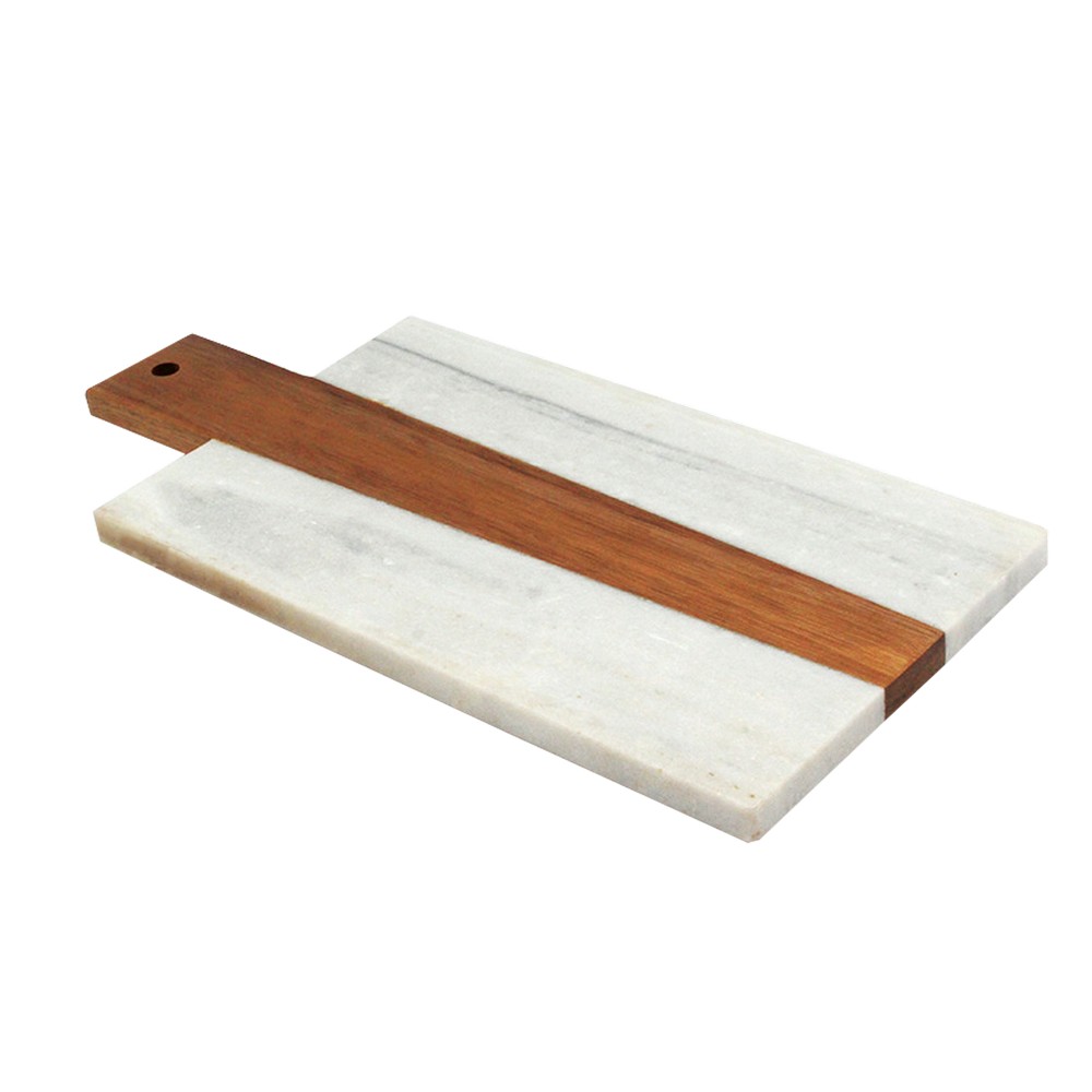 Tabla para picar de marmol y madera rectangular Tablas para picar