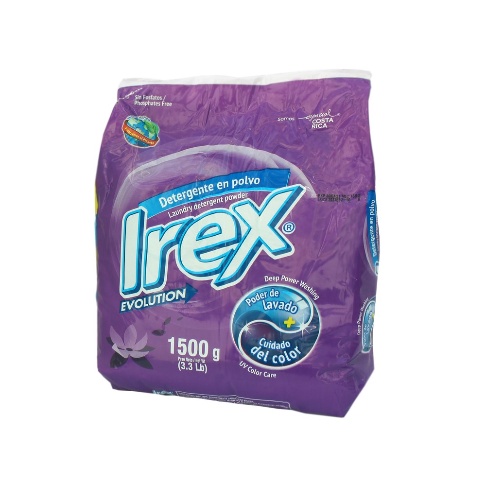 Detergente en polvo para lavar ropa irex 53 oz - Limpiadores para ropa