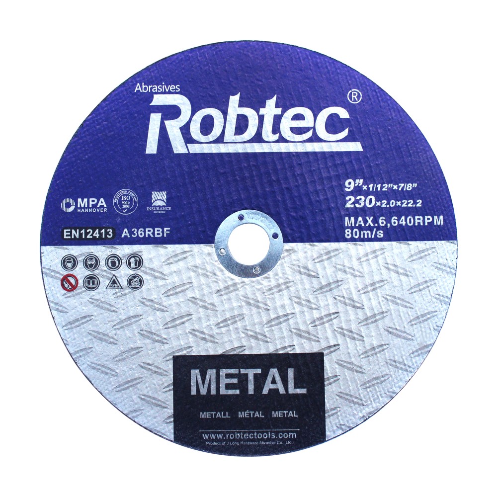 Disco de corte para metal 9 x 5/64 x 7/8 pulg