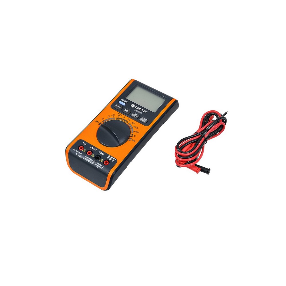 Tester digital 600vac/dc 10a con termometro