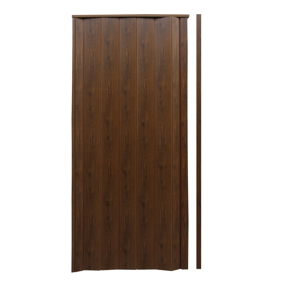 Puerta plegable nogal flexible 90 x 210 cm
