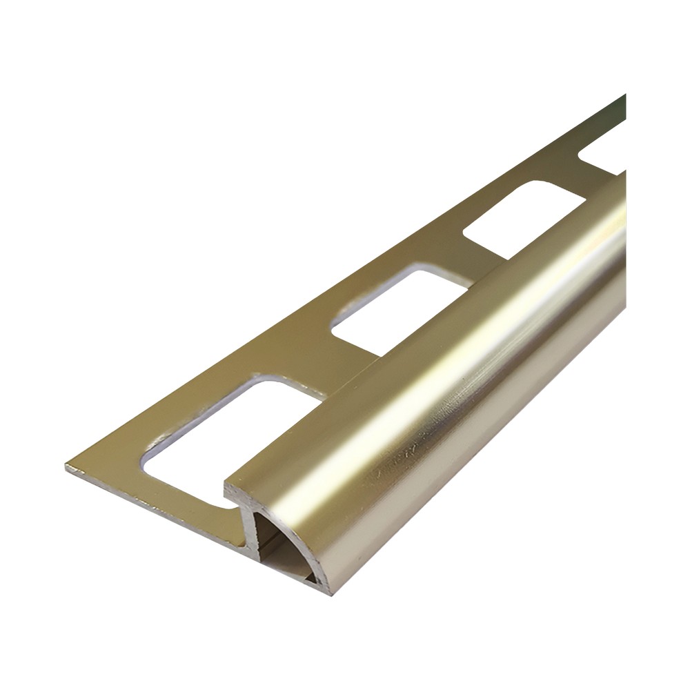 Moldura de aluminio para cerámica 10 mm dorado brillante