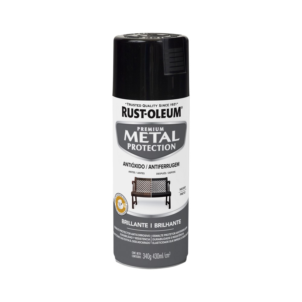 Pintura en spray negro metal 12 oz (400 ml)