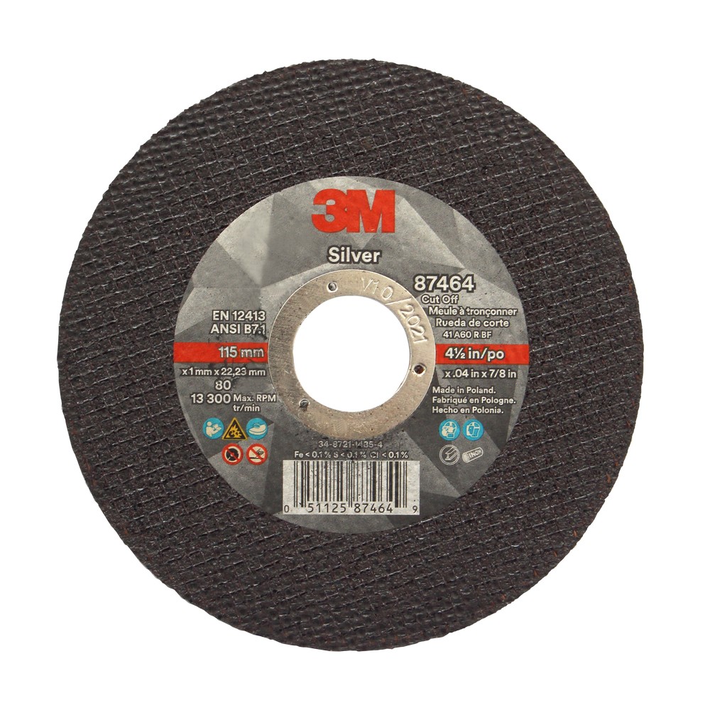 Milwaukee 49-94-4520 4-1/2" X 1/4" X 7/8" Type 27 Grinding Wheel – Coarse, 4 Oz