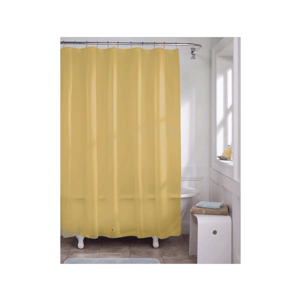 Cortina para baño 177.8x182.8 cm dorada