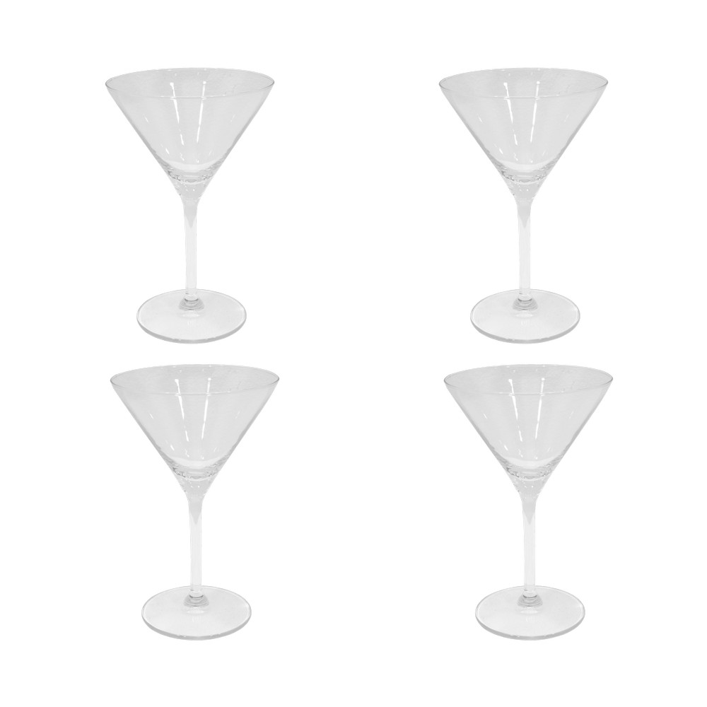 Copas de vidrio para martini 12 oz 4 unidades