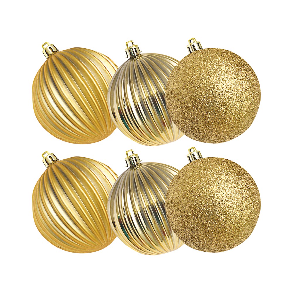 Bola navideña 8cm dorado classic xmas s8600bnv19 s/6