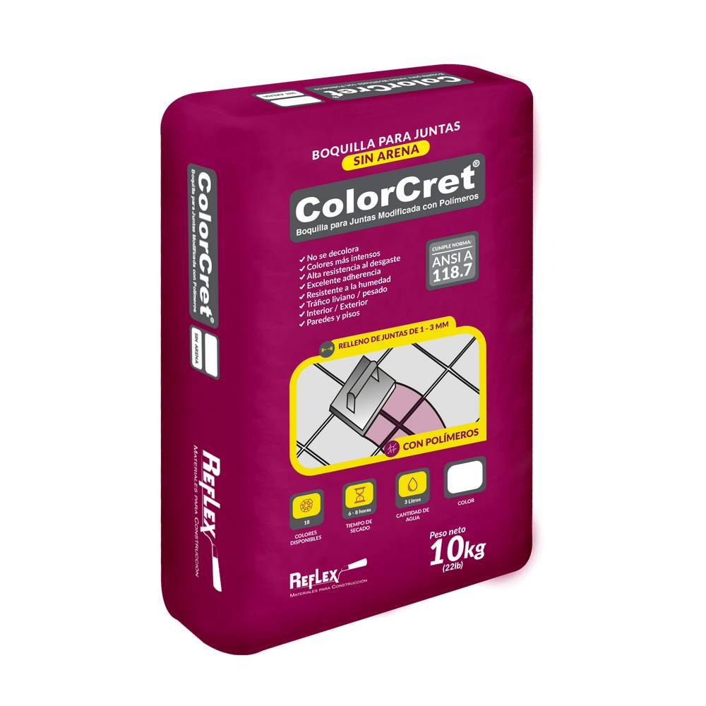 Cemento para ciza sin arena color café oscuro 10 kg (lb)