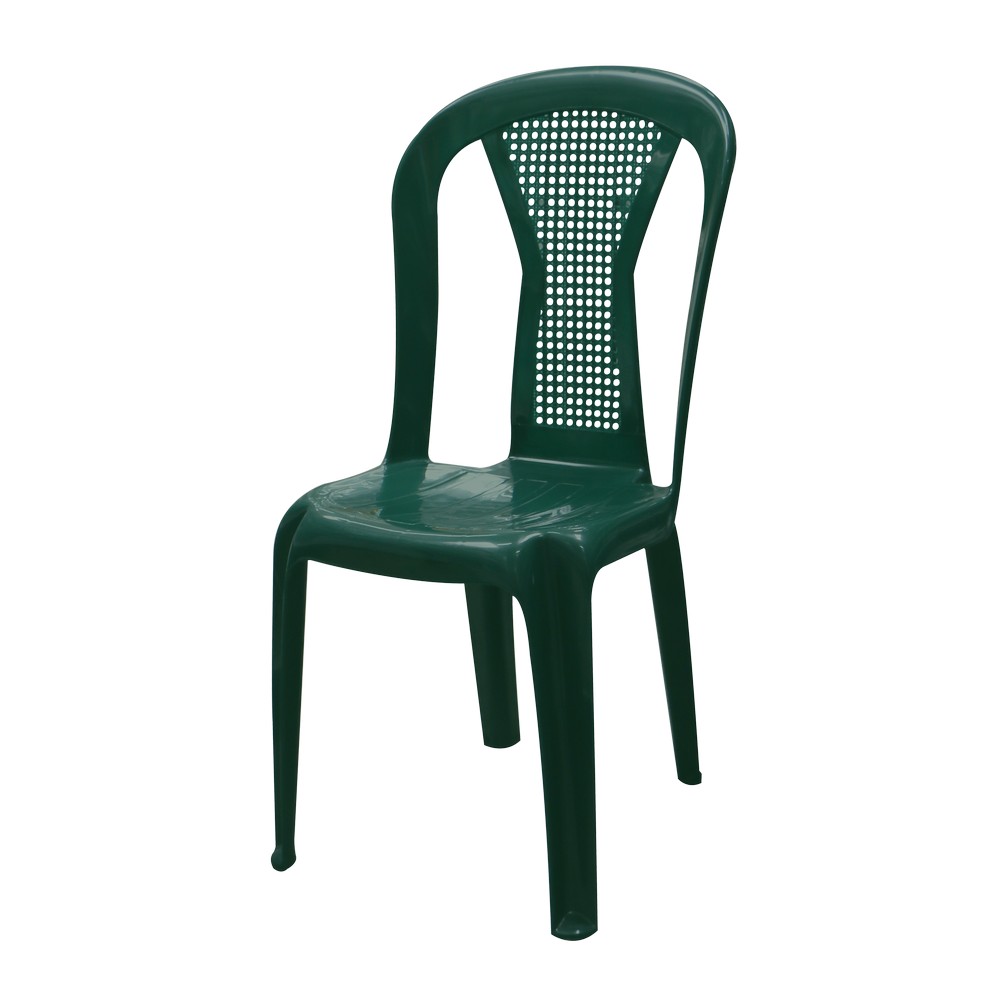 Silla plastica sin brazos verde