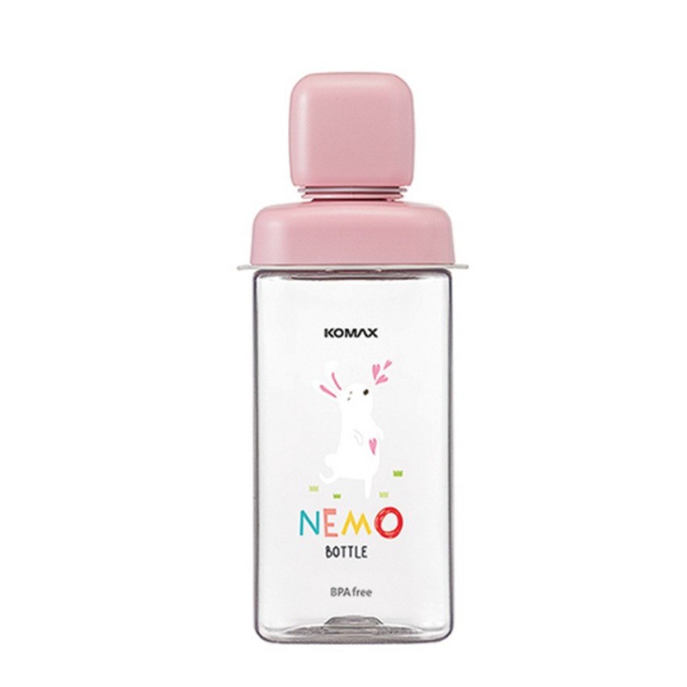 Botella para agua plastica rosada 430 ml
