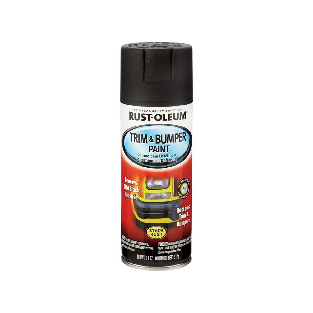 Pintura en spray para parachoques negro mate 12 oz