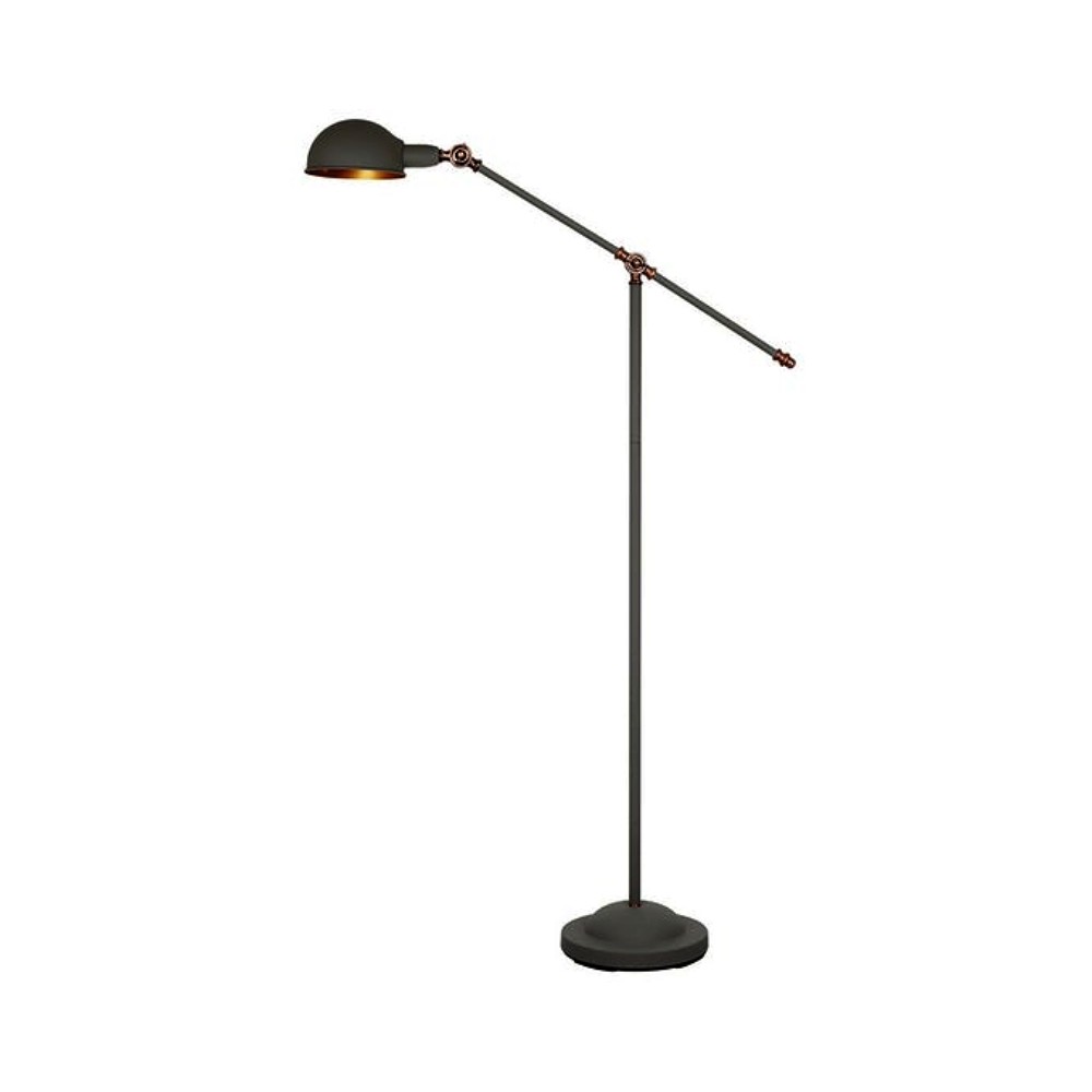 Lampara metalica de piso negra 152034f1sbk Lámparas de piso