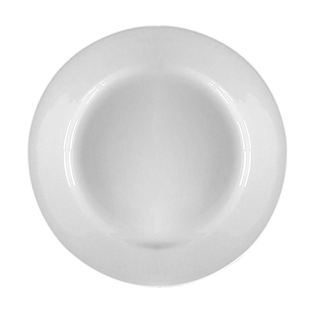 Plato 9 pulg redondo ceramica blanca