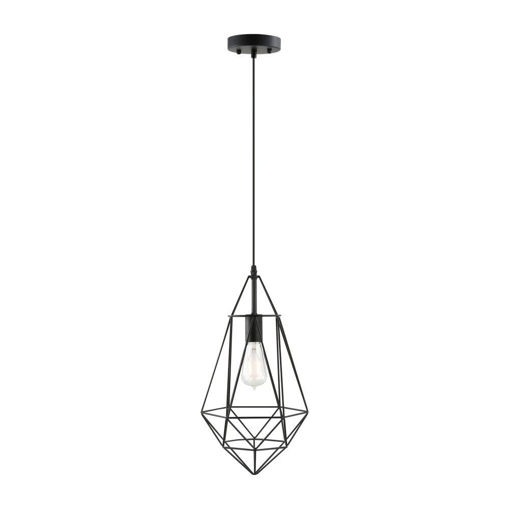 Lámpara colgante decorativa 60w 1luz e27 negra