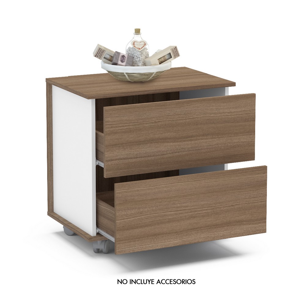 Gavetero 2 cajones blanco Gaveteros y closets