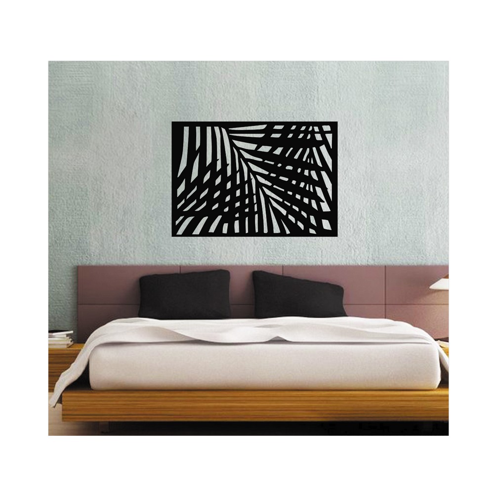 Adorno decorativo para pared metal palma
