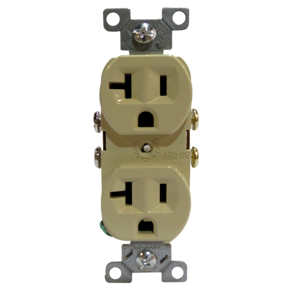 Toma hembra doble de 20 amperios - Tomas de empotrar - Almacenes Vidrà tomacorriente hembra