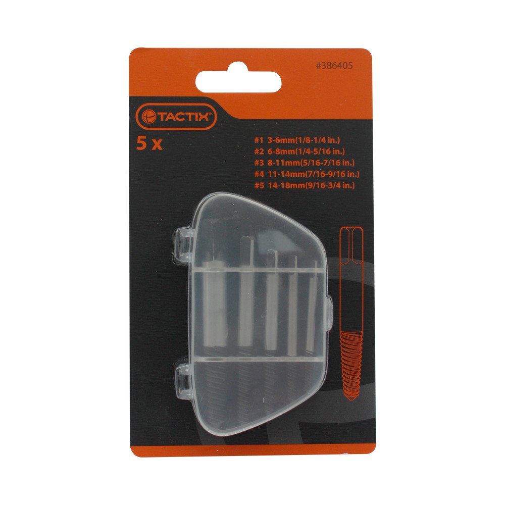 Juego de extractores para perno 3-19mm 5 piezas