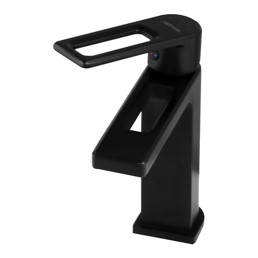 Mezclador para lavamanos monomando negro