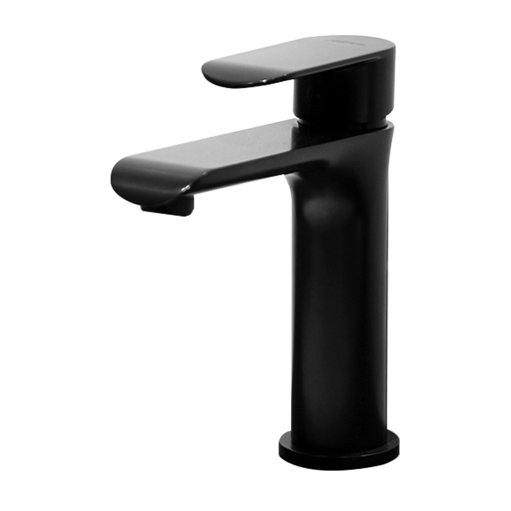 Grifo de níquel negro para lavabo de baño, mezclador de agua fría