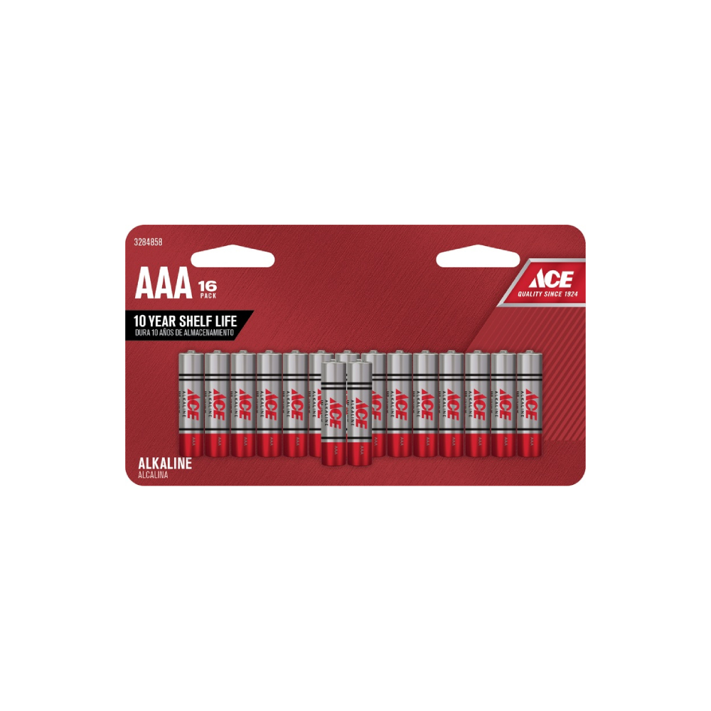 Bateria alcalina aaa set de 16 unidades