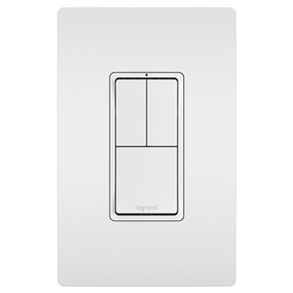 Interruptor triple 2 una via+ 1 tres vias 15a radiant blanco