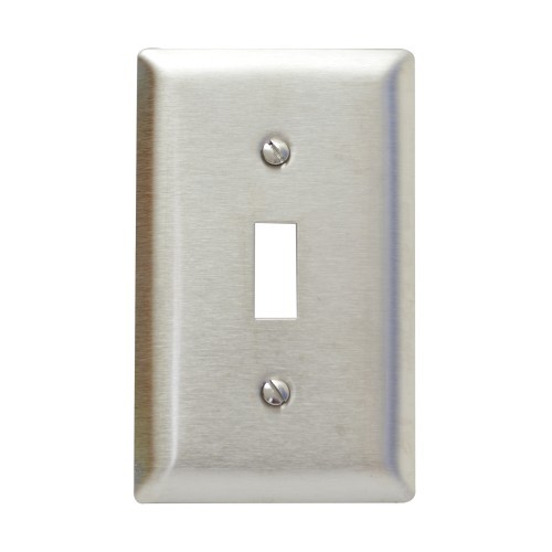 Placa metal interruptor gris pass&seymour