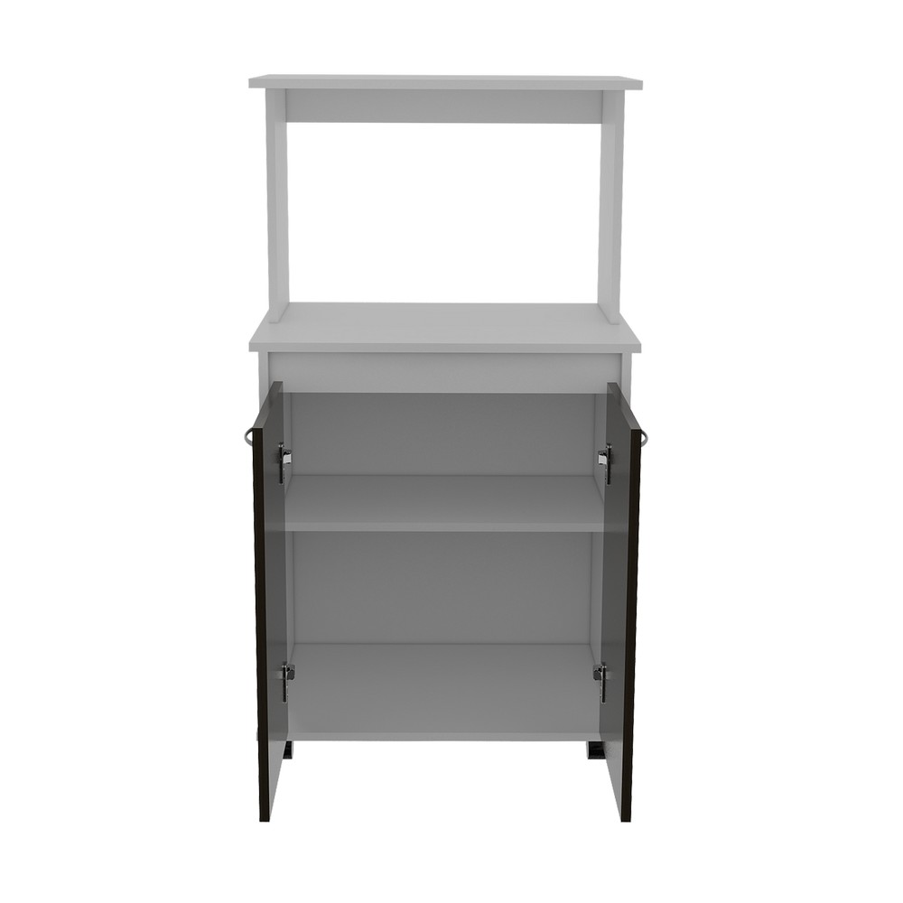 Mueble para microondas blanco wengue - Muebles para cocina
